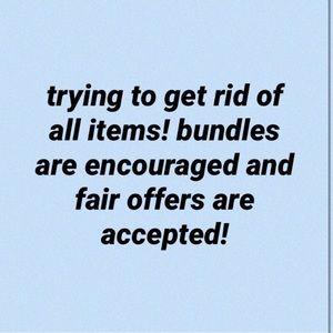 All fair offers accepted! Bundle for discount!